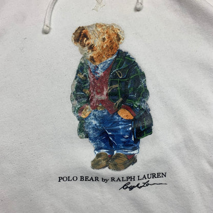 Polo Ralph Lauren white teddy bear hoodie