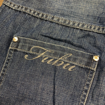 FUBU 90s navy baggy graphic jeans