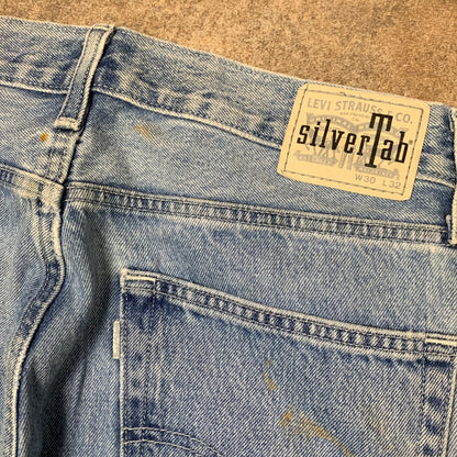 Levi's Silvertab 00s baggy pale blue jeans