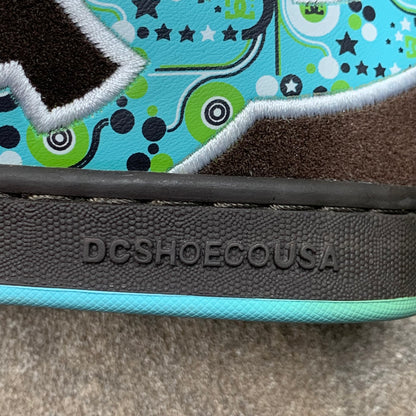 DC Shoes 00s brown blue studded trainers
