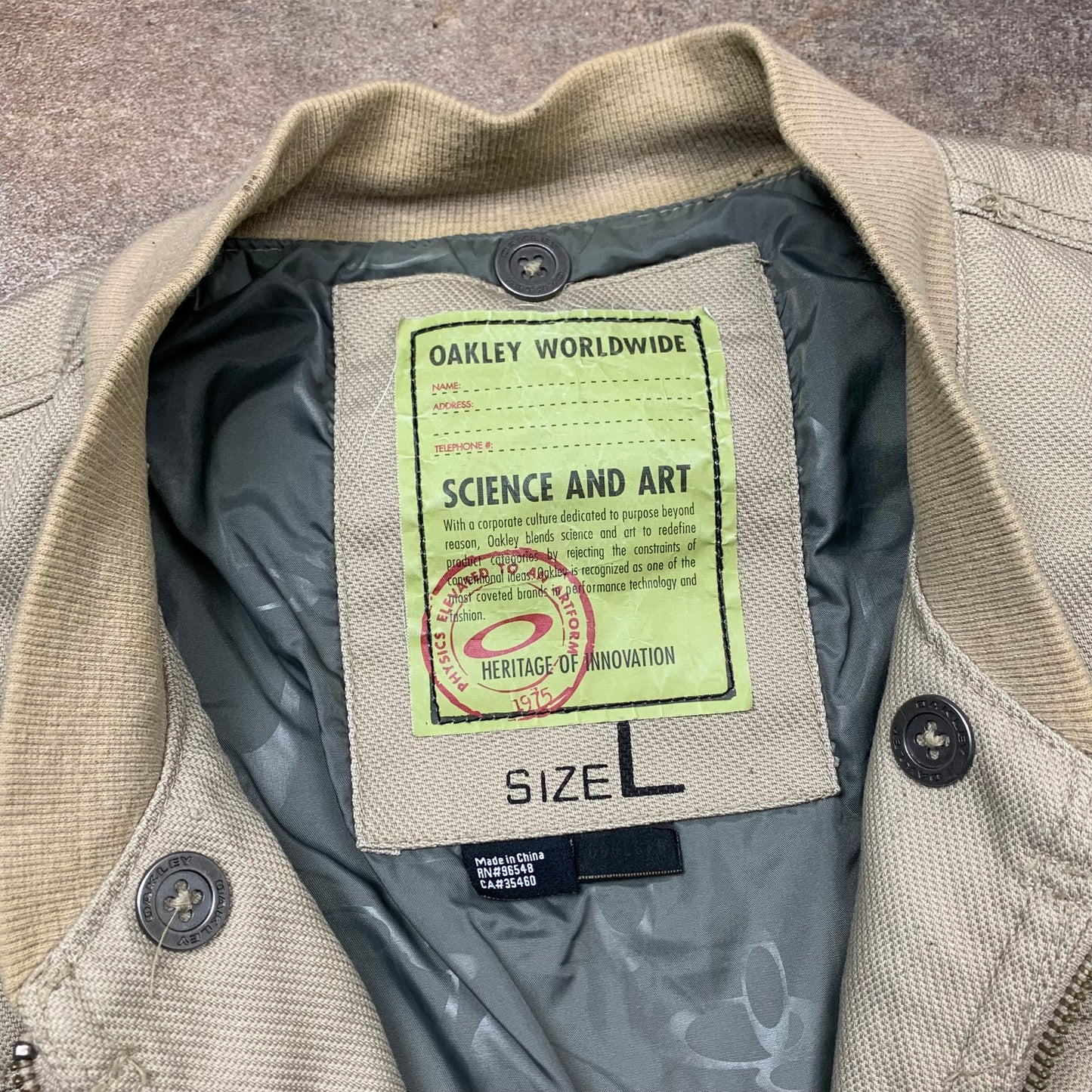 Oakley 00s boxy workwear jacket (L)