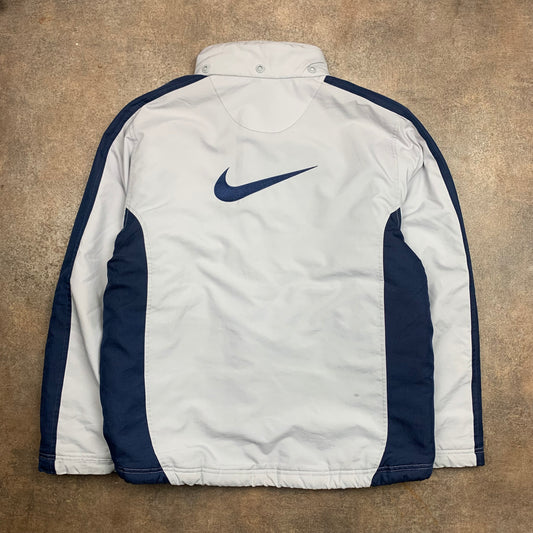 Nike 00s white navy graphic jacket