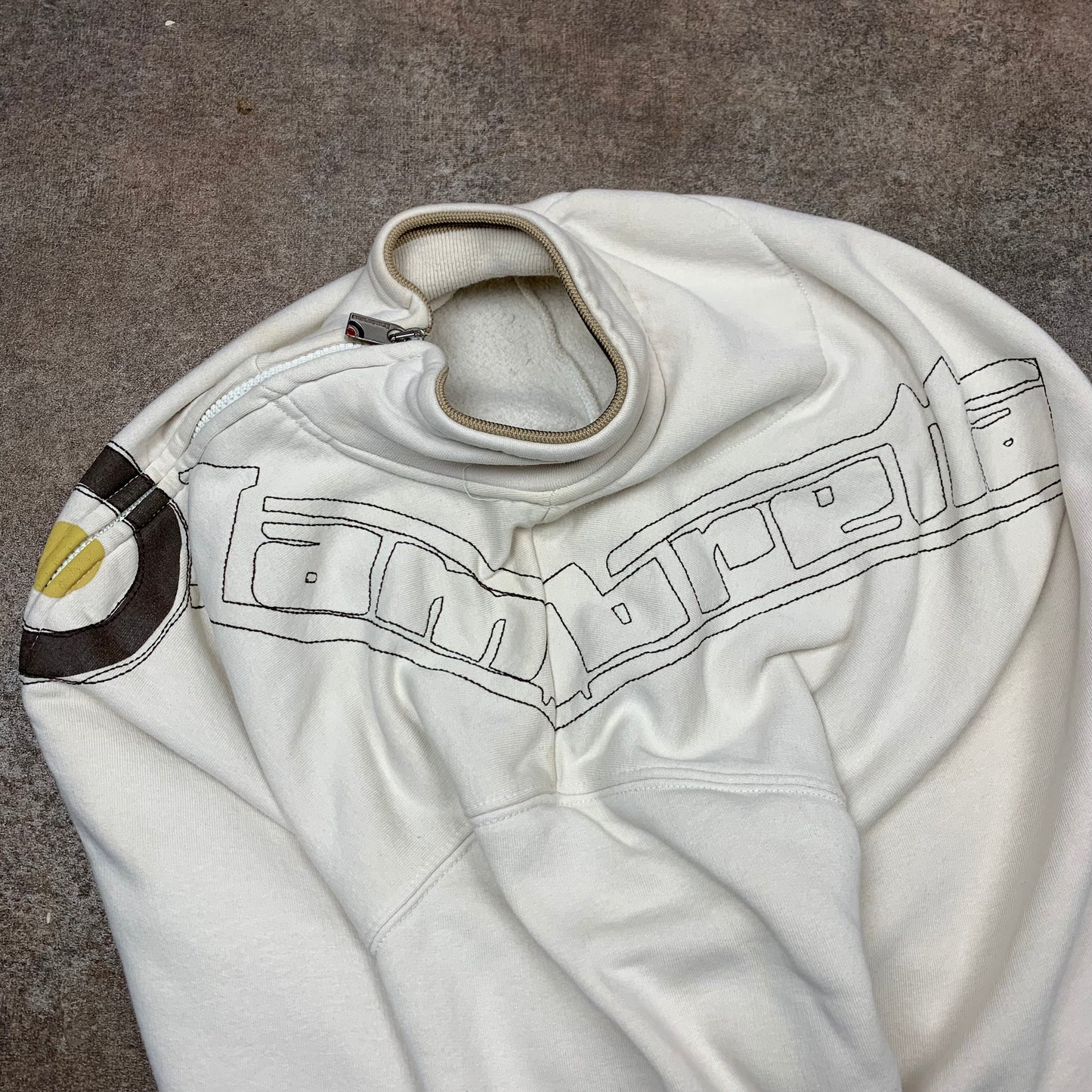 Lambretta 00s graphic zip jumper