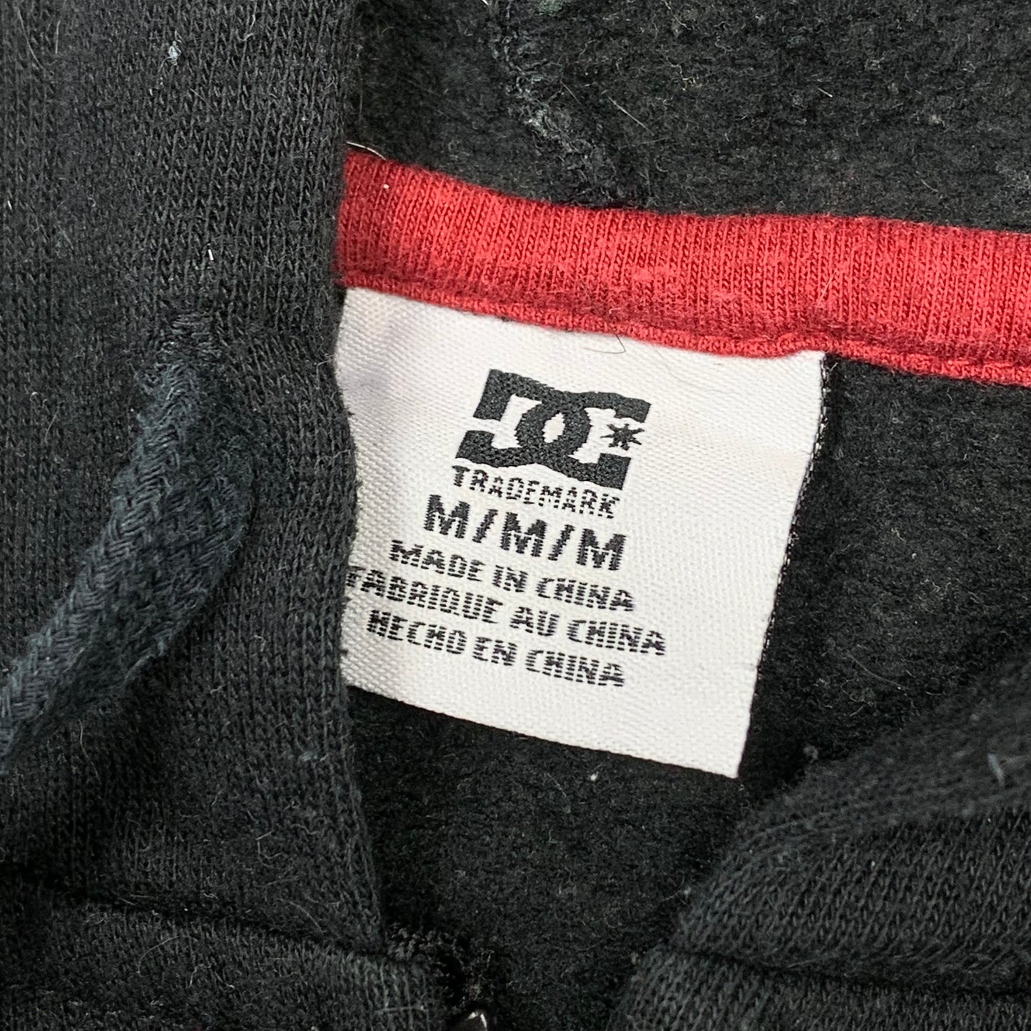 DC Shoes 00s black graphic hoodie
