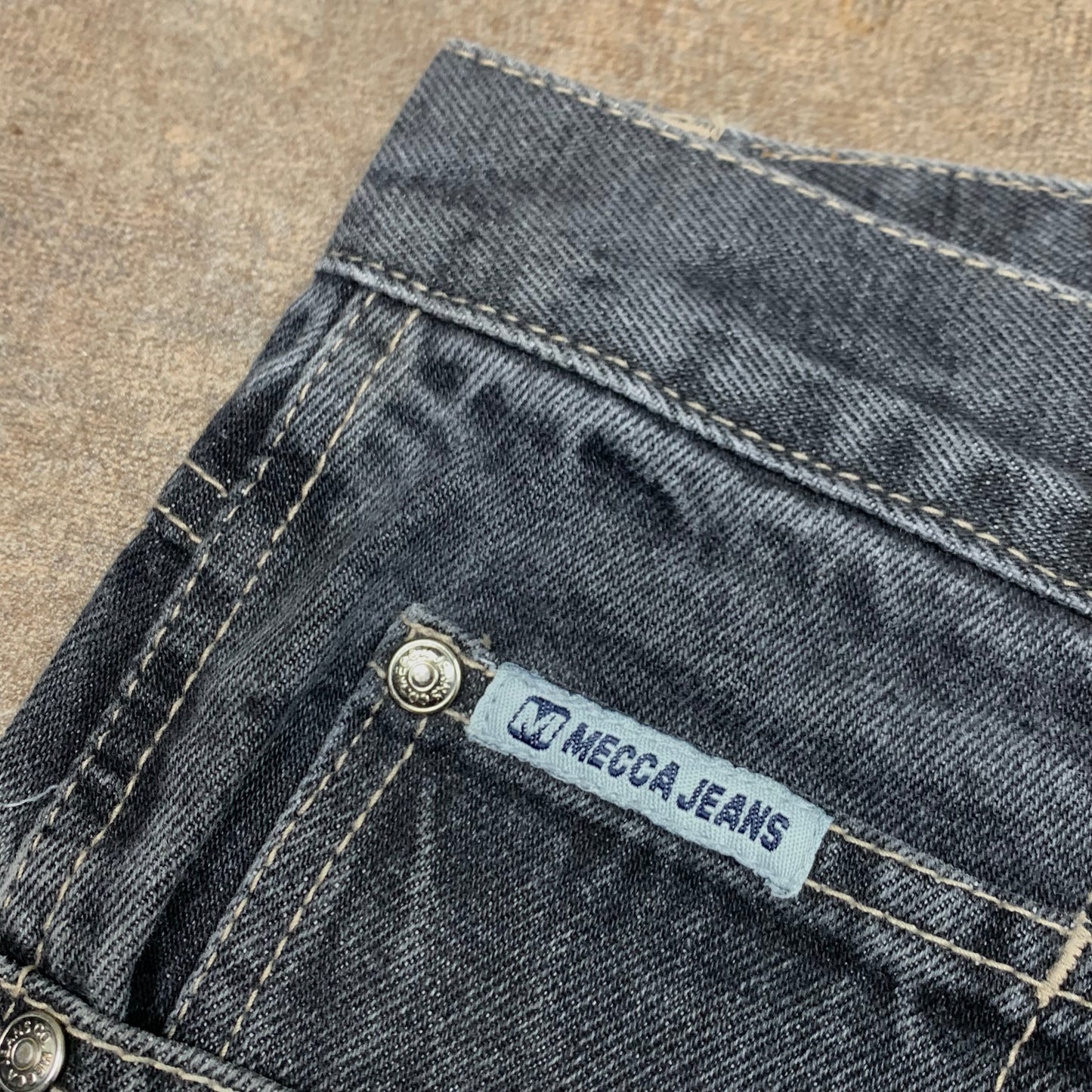 Mecca 00s baggy black denim jeans