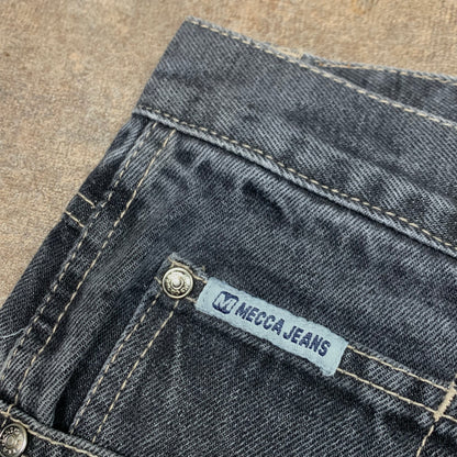 Mecca 00s baggy black denim jeans