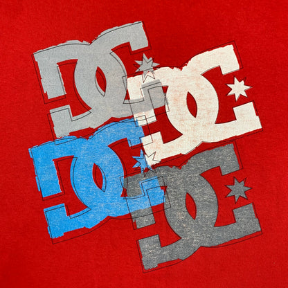 DC Shoes 00s red graphic boxy tee
