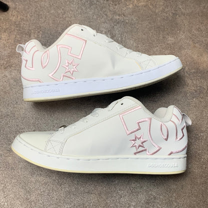 DC Shoes Court Graffik white pink chunky trainers