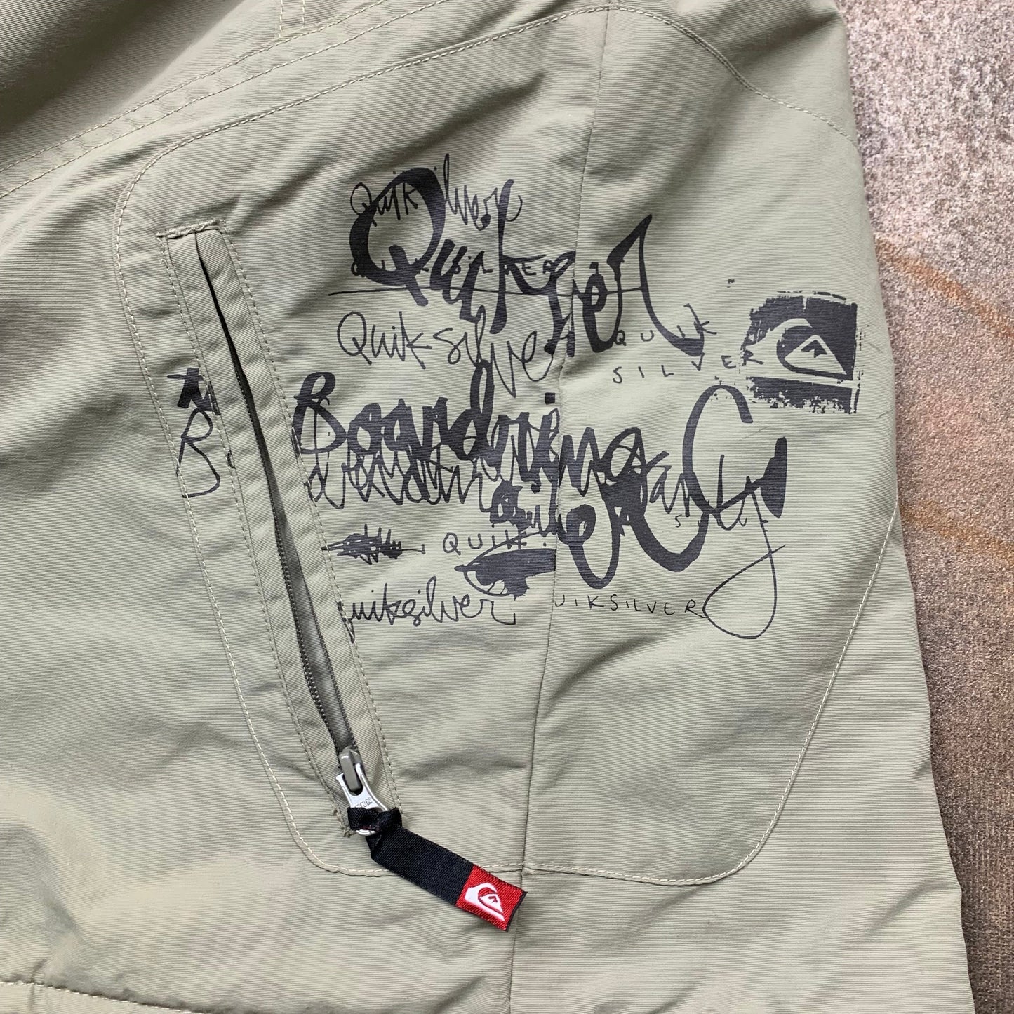 Quiksilver 00s graphic lined jacket (M)