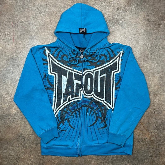 Tapout 00s graphic zip hoodie (L)