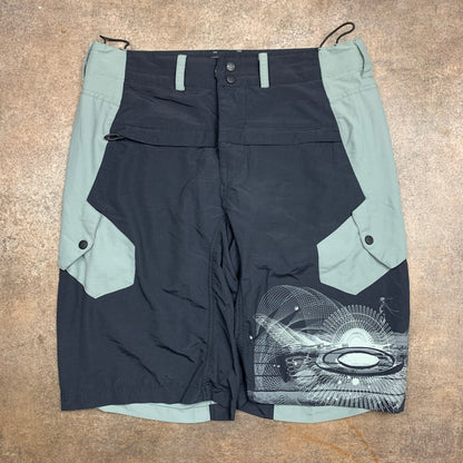Oakley 00s baggy MTB graphic shorts (L)