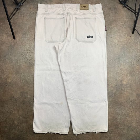 Interstate 90s baggy embroidered jeans