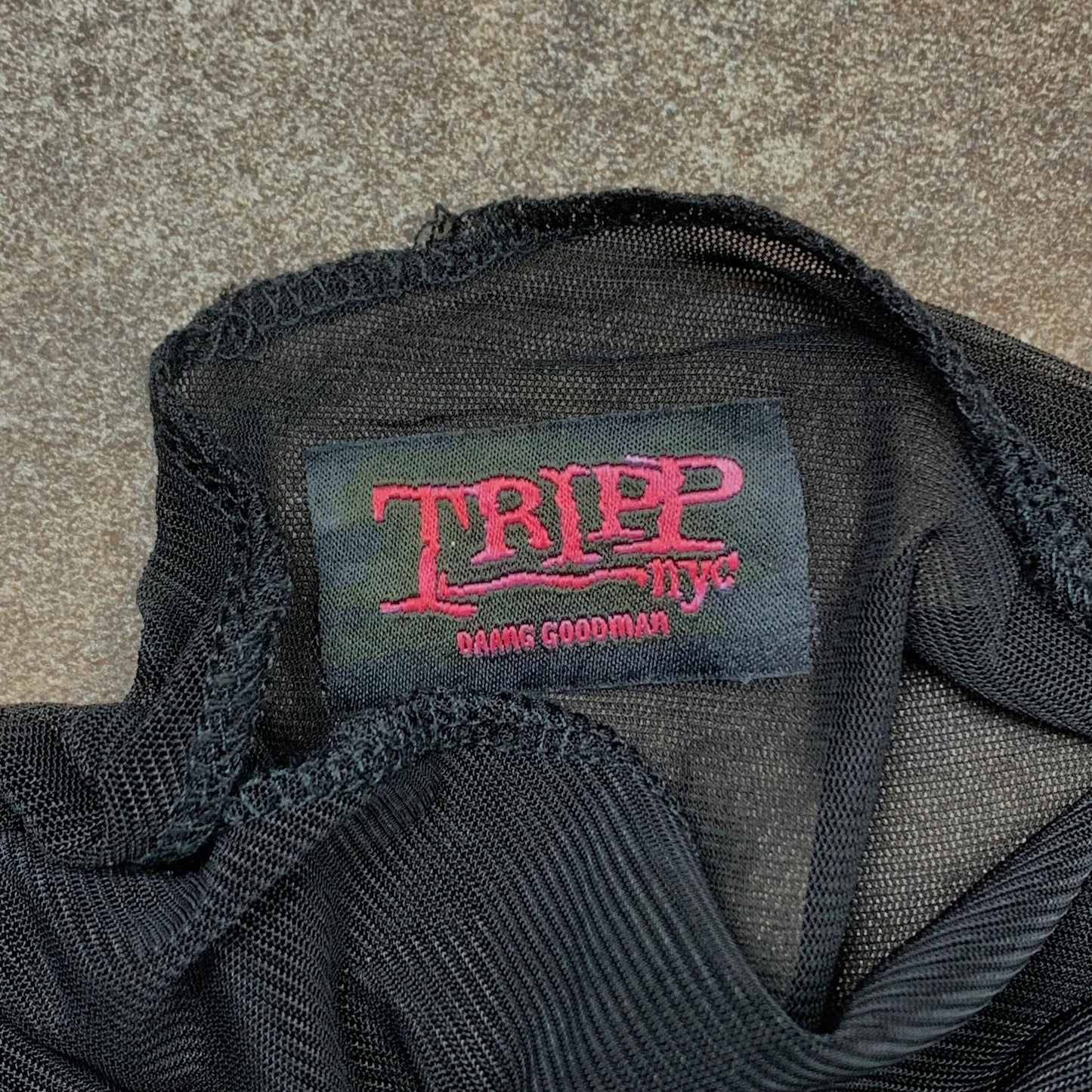 Tripp NYC Women's 00s black mesh top (M)