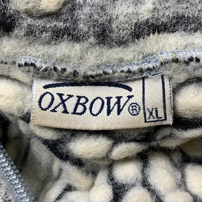 Oxbow 90s shoulder zip graphic knit (XL)