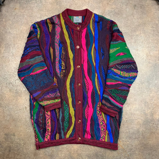 COOGI 00s chunky knit 3D cardigan