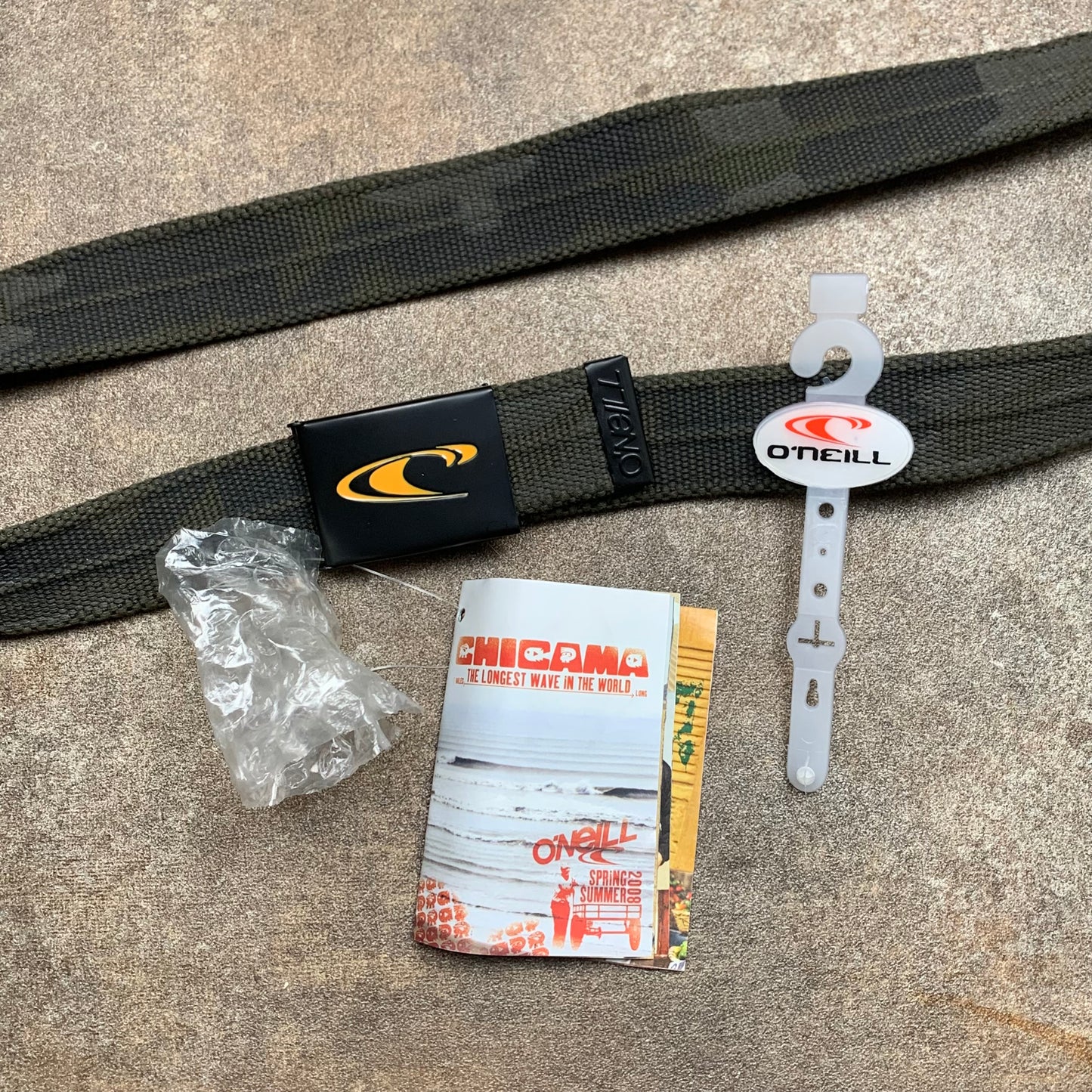 O'Neill 00s khaki camo belt