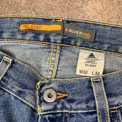 Levi's Silvertab 00s baggy blue jeans