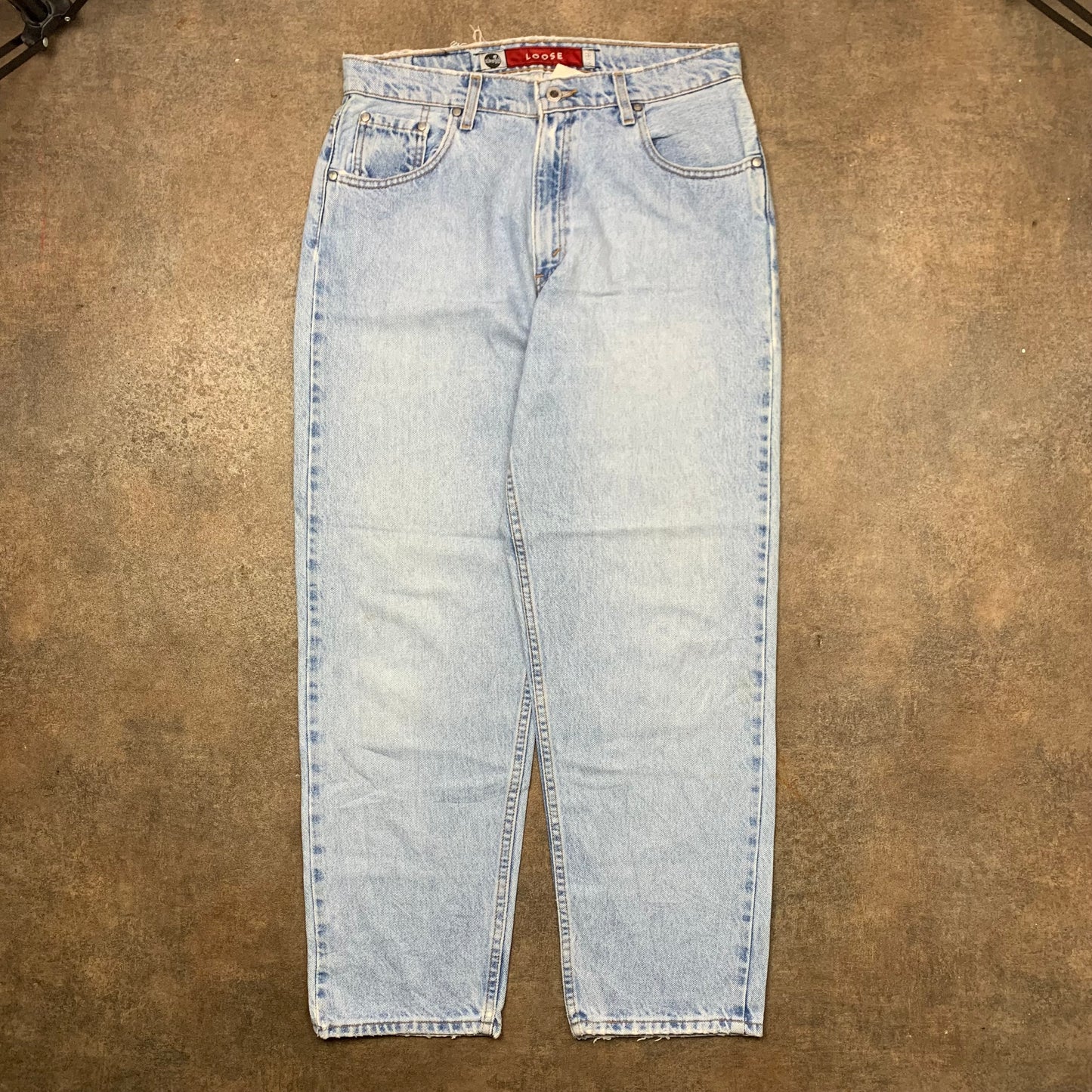 Levi's Silvertab 00s baggy pale blue jeans