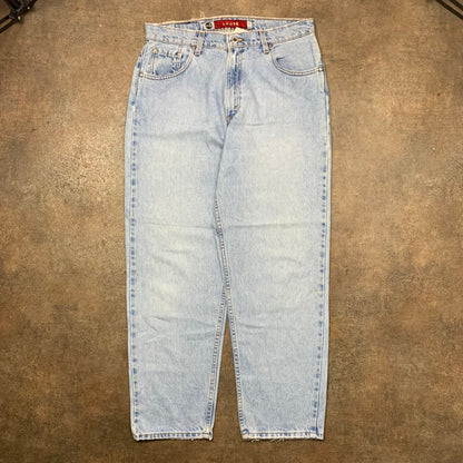 Levi's Silvertab 00s baggy pale blue jeans