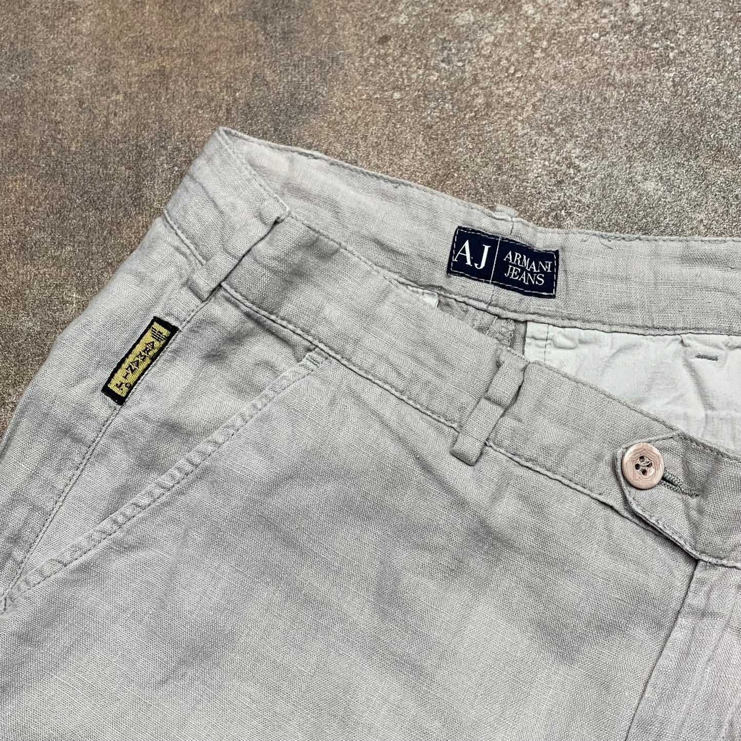 Armani Jeans 00s baggy linen jeans