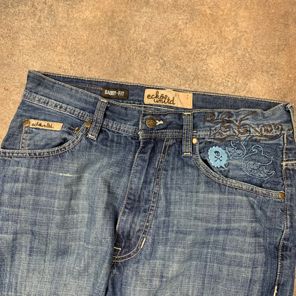 Ecko Unltd. 00s baggy graphic jeans (30")