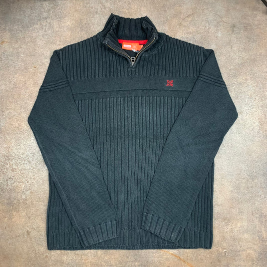 Oxbow 00s embroidered quarter zip knit