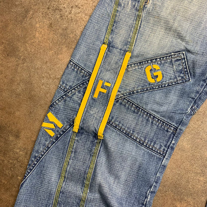Marithé + François Girbaud 00s baggy graphic jeans