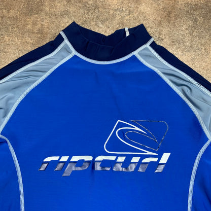 Rip Curl 90s blue graphic rash vest