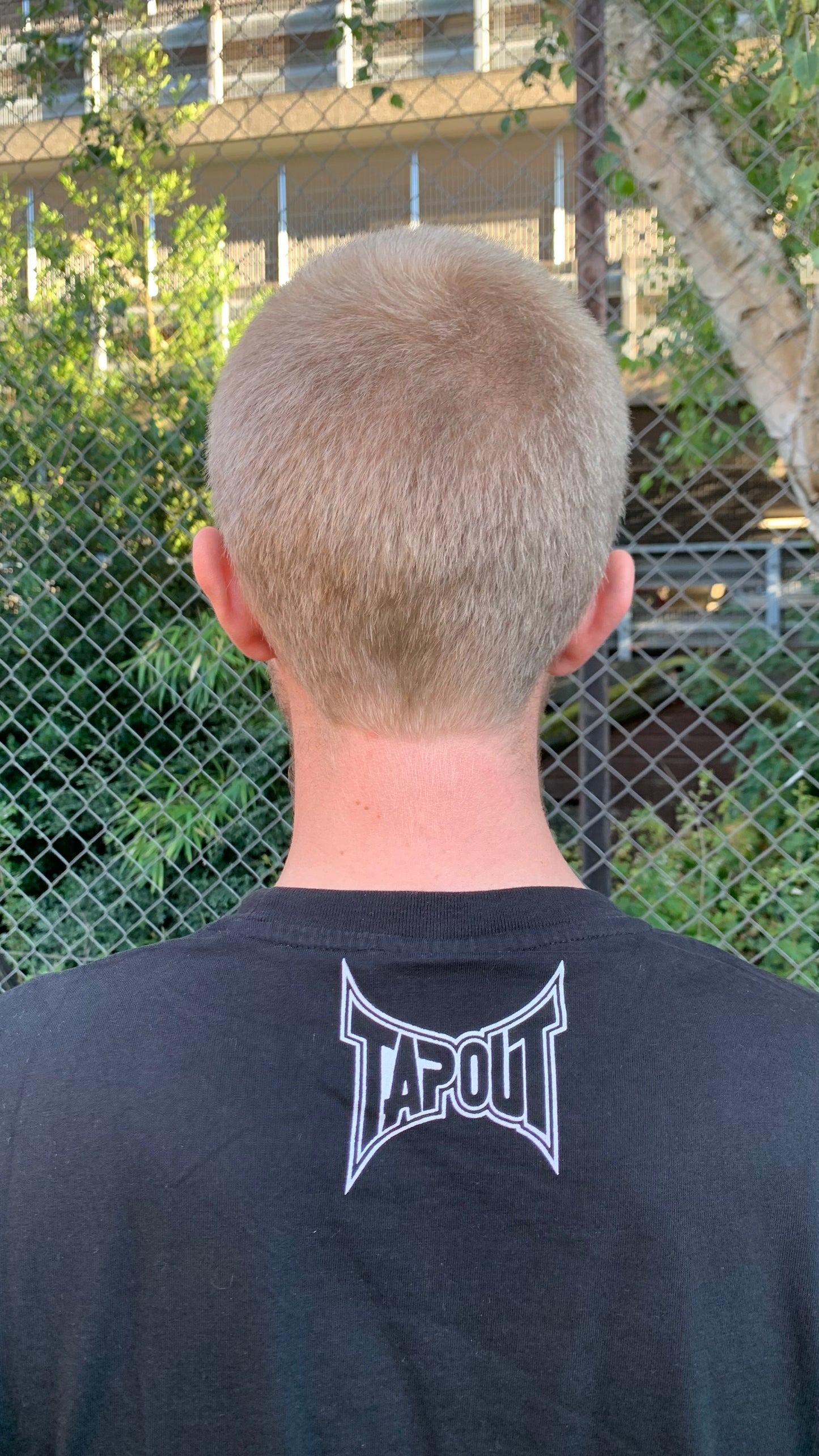 Tapout 00s black white grunge graphic tee