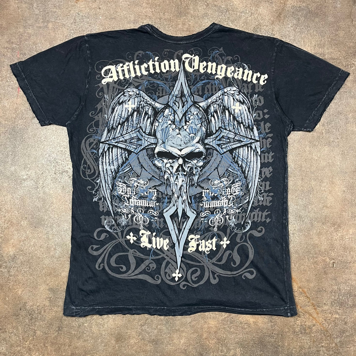 Affliction 00s graphic tee (L)