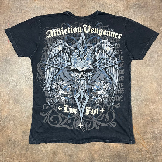 Affliction 00s graphic tee (L)