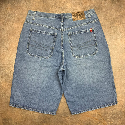 Southpole 00s red tab baggy jorts (36")