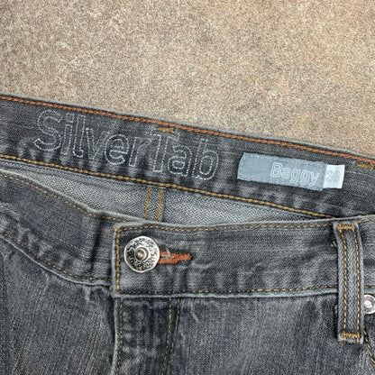Levi's Silvertab 00s baggy black grey jeans