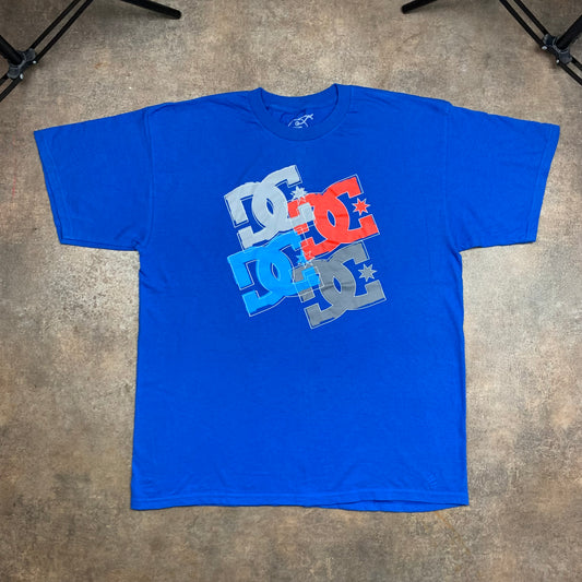 DC Shoes 00s blue graphic tee