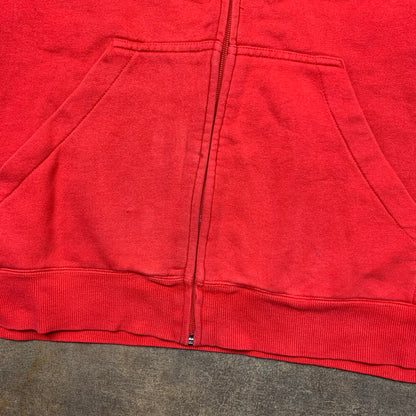 Oakley 00s red graphic zip hoodie