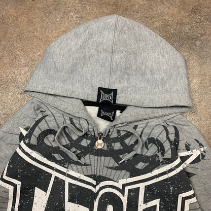 Tapout 00s graphic grunge zip hoodie (L)