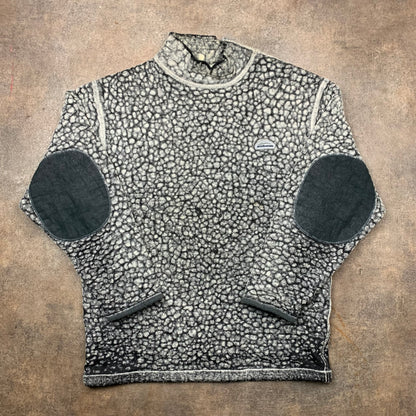 Oxbow 90s shoulder zip graphic knit (XL)