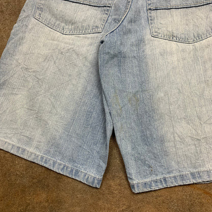 Southpole 00s light blue baggy denim shorts