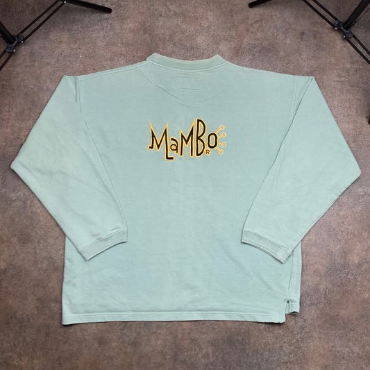 Mambo 90s mint green graphic boxy sweatshirt