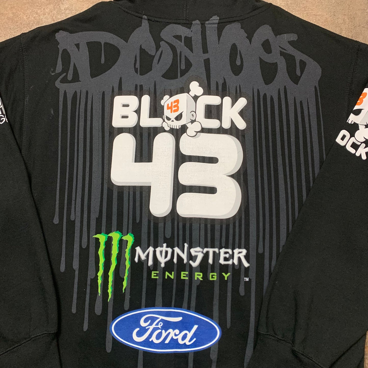 DC Shoes Ken Block Monster Energy 00s zip hoodie (L)