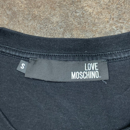 Love Moschino black graphic tee