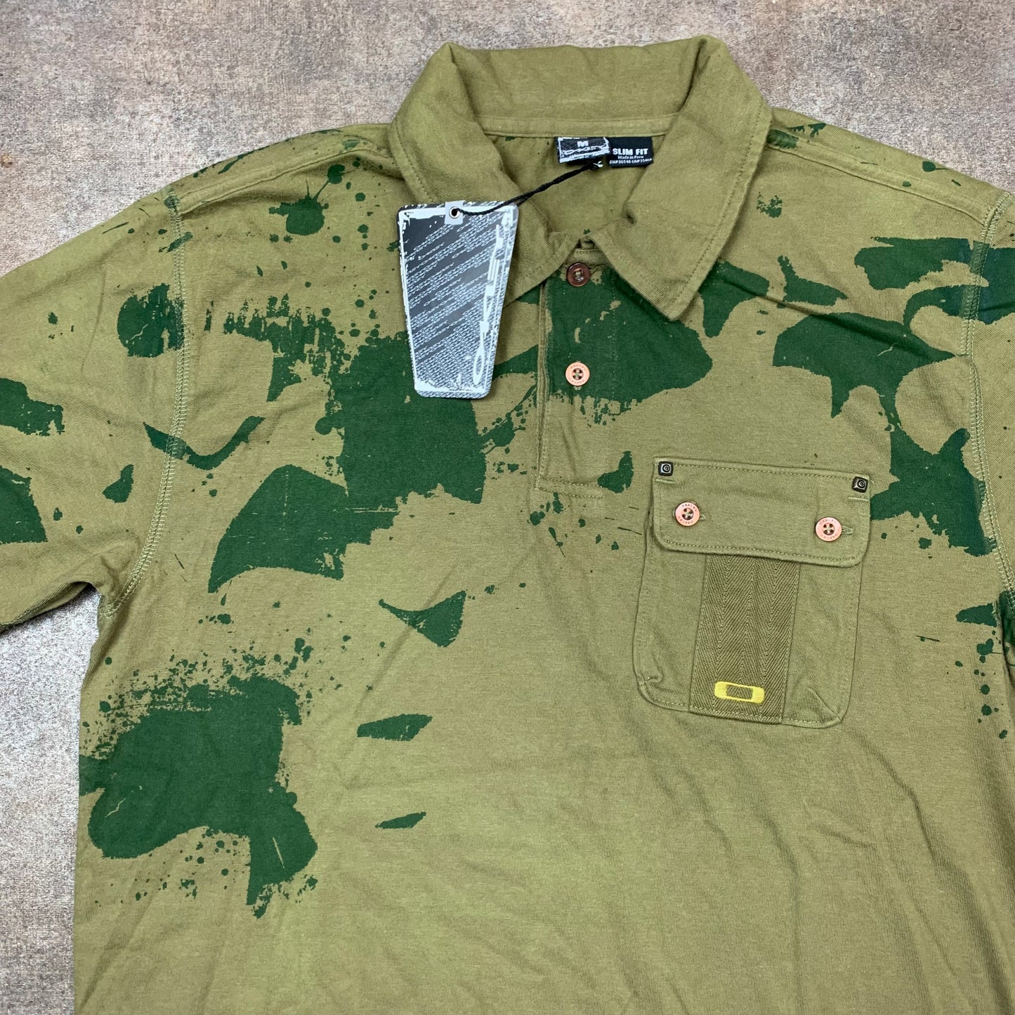 Oakley 00s deadstock graphic polo shirt