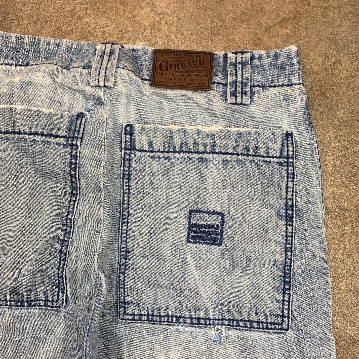Marithé + François Girbaud 00s baggy graphic blue jeans