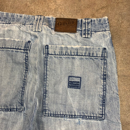 Marithé + François Girbaud 00s baggy graphic blue jeans