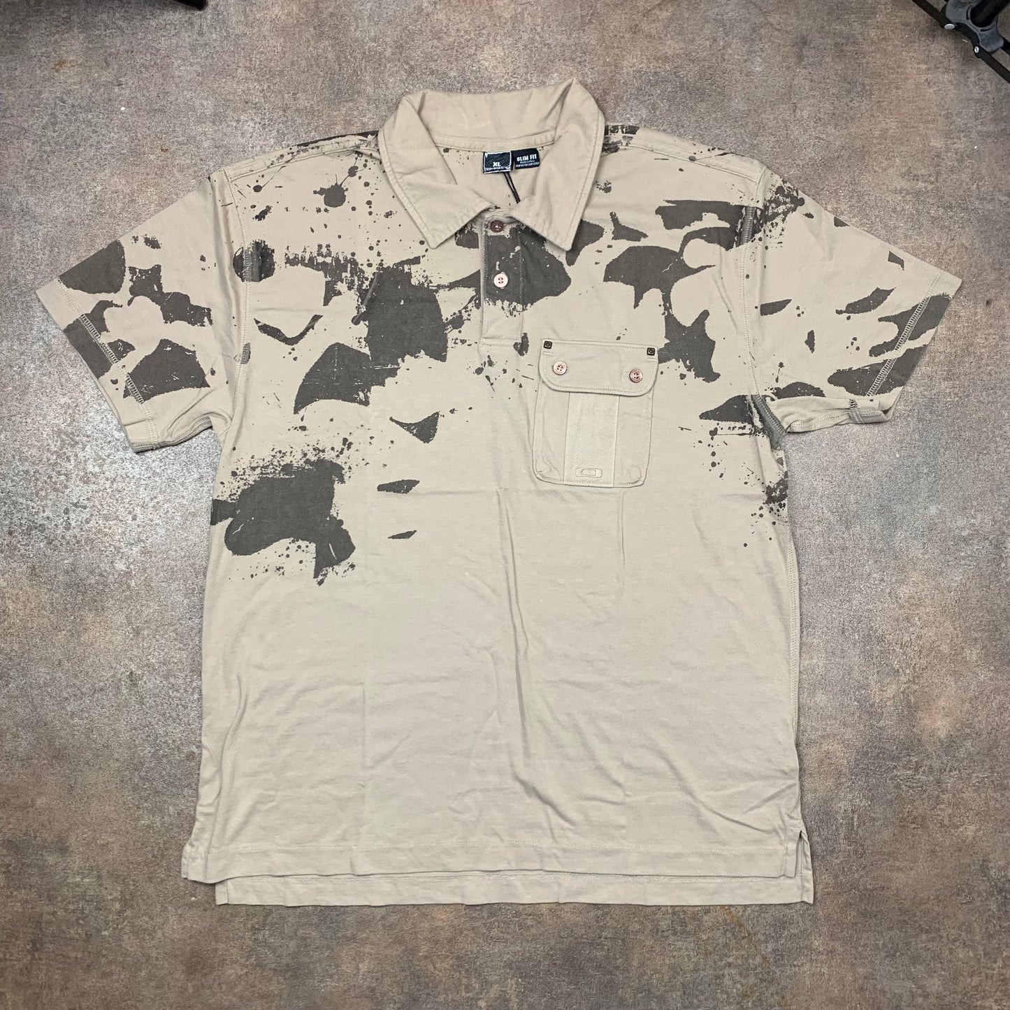 Oakley 00s deadstock graphic polo (XL)