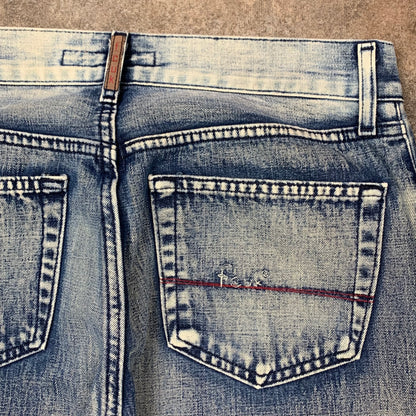 FCUK 00s flared baggy faded jeans (32")