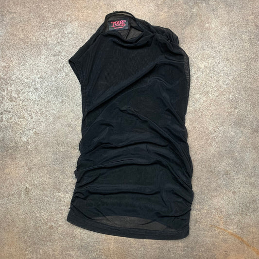 Tripp NYC Women's 00s black mesh top (M)
