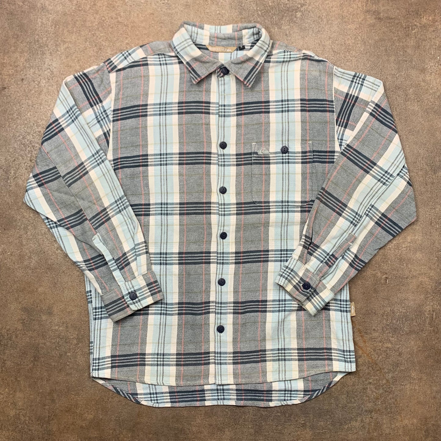 Quiksilver 90s plaid flannel shirt (S)