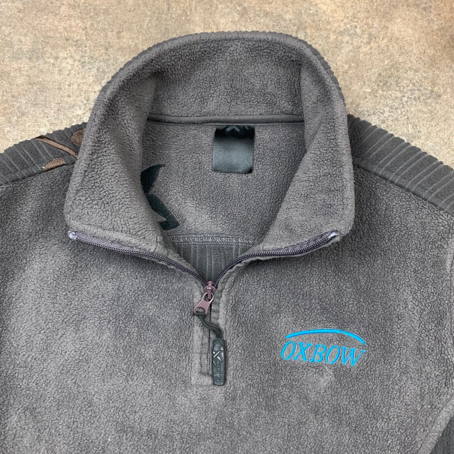 Oxbow 00s grey-brown quarter zip (M)