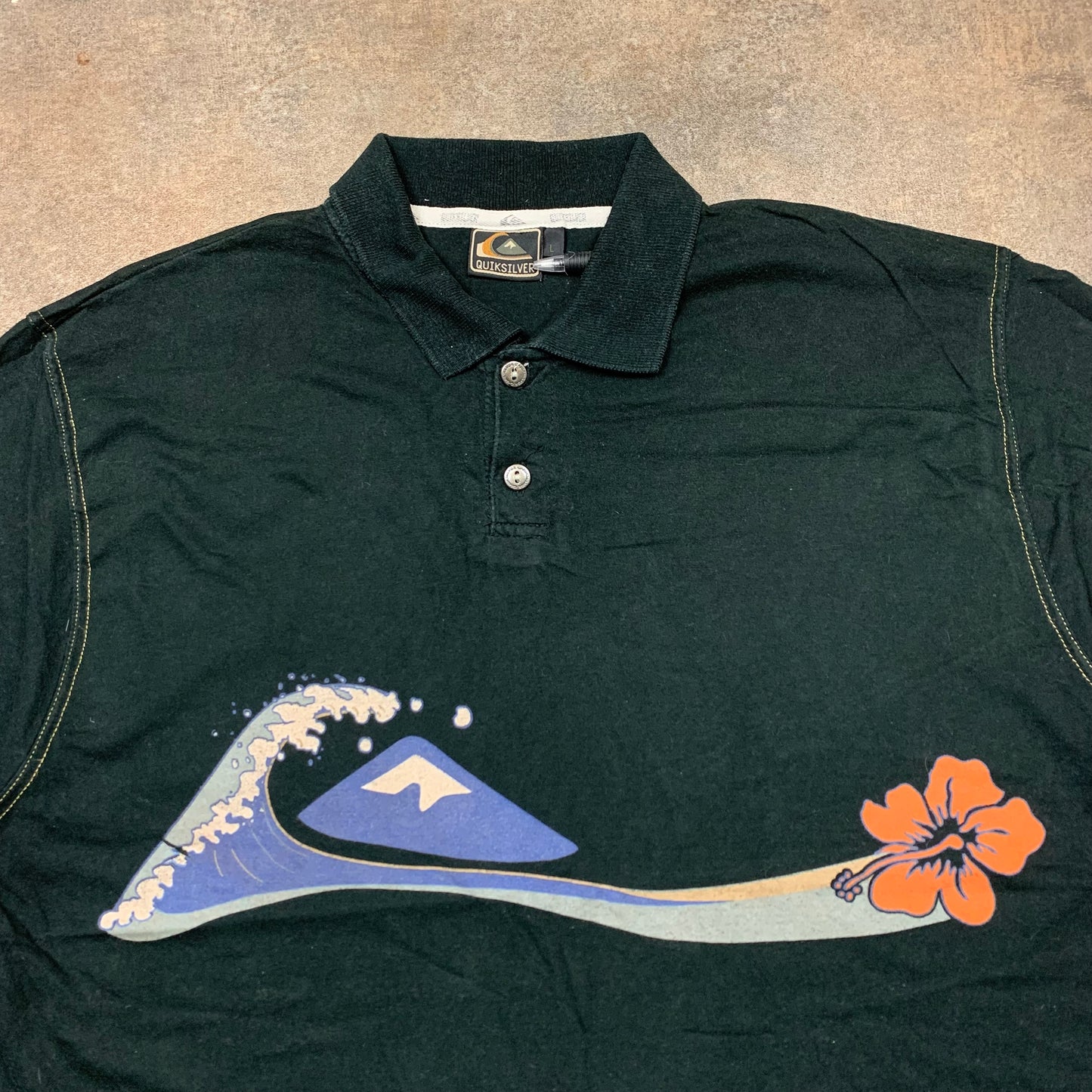 Quiksilver 1994 graphic polo (L)
